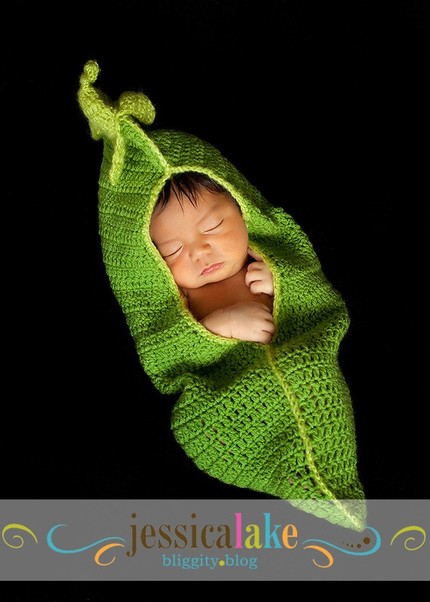 Genuine Original Design Baby Girl Boy Newborn Unigender Green Sweet Peapod Pea Pod Cocoon Photography Props Shower