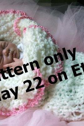 FLOWER Cocoon PDF KNITTING PATTERN Original Design Lily Amaryllis Bell Baby Permission To Sell Finished Product